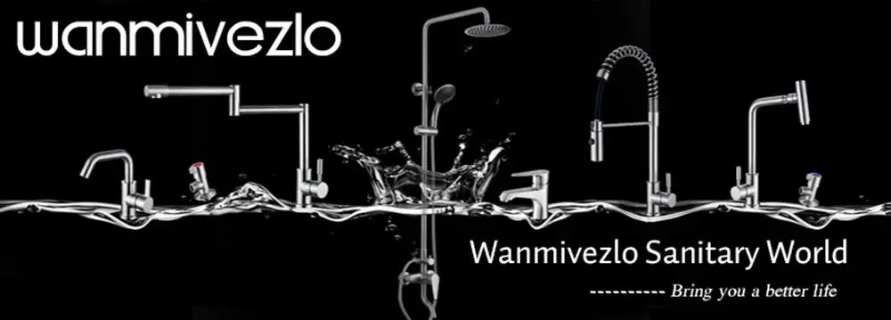 Silver-toned DecorBites™ waterfall bathroom basin faucet with sleek designs and flexible shower heads for hot and cold water mixing