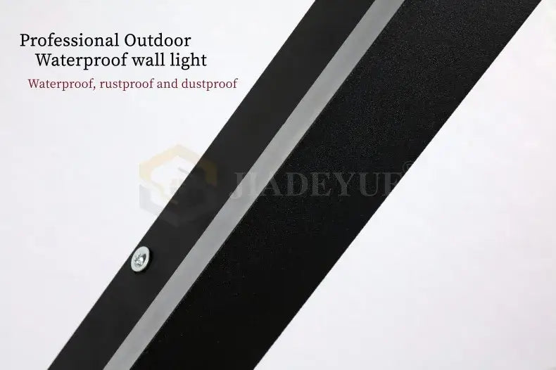 Black and silver DecorBites waterproof led outdoor wall light with sleek modern design for durable wall light use