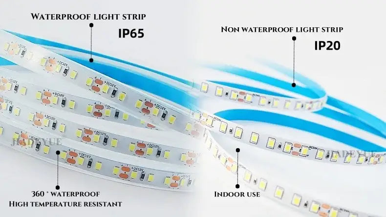 DecorBites™ waterproof led outdoor wall light blue led strips with ip65 and ip20 ratings for wall light use