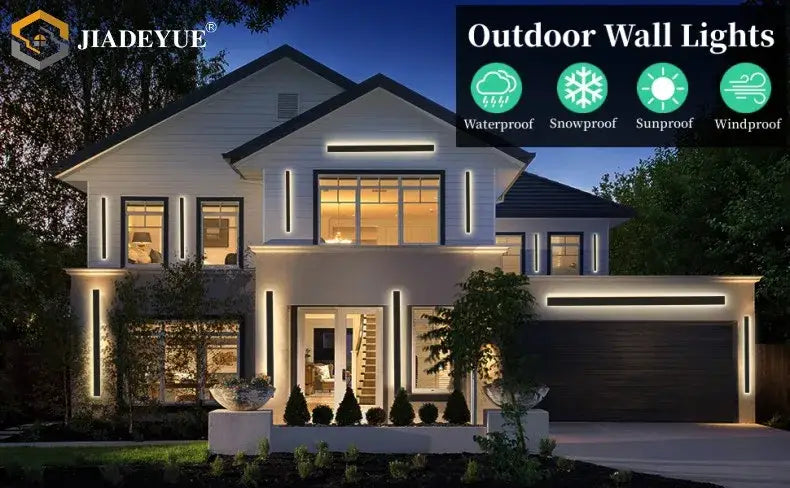 Modern white decorbites™ waterproof led outdoor wall light with sleek minimalist design for exterior use