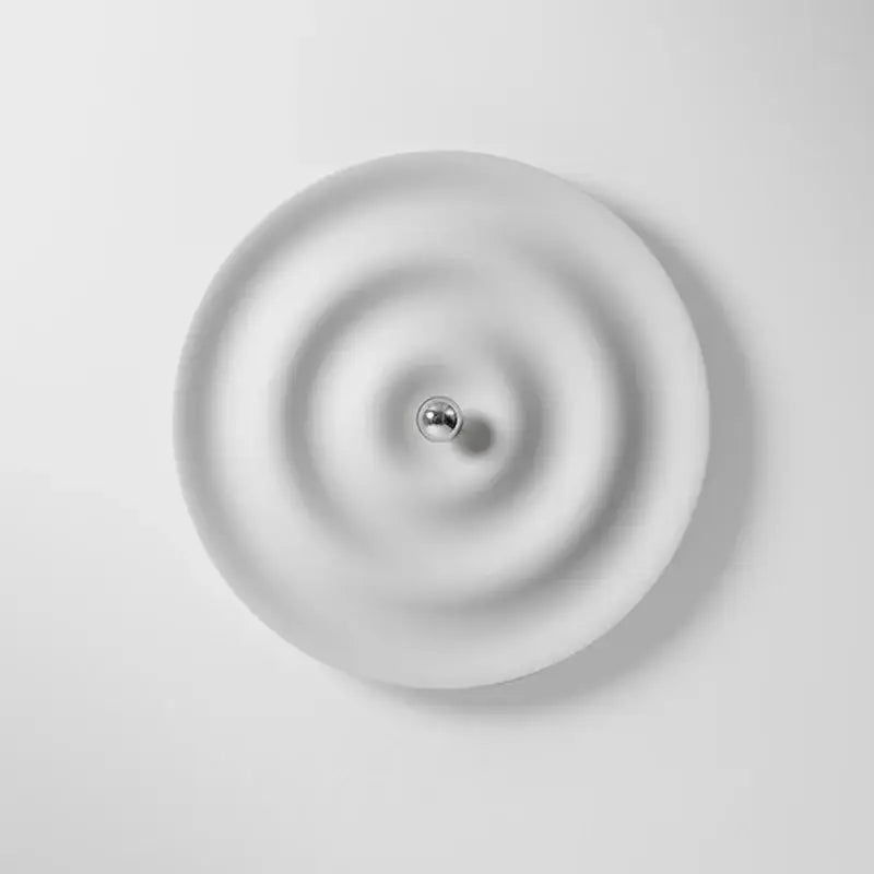 Decorbites™ white nordic bauhaus round lamp with minimalist ceramic design and metallic sphere wall-mounted fixture