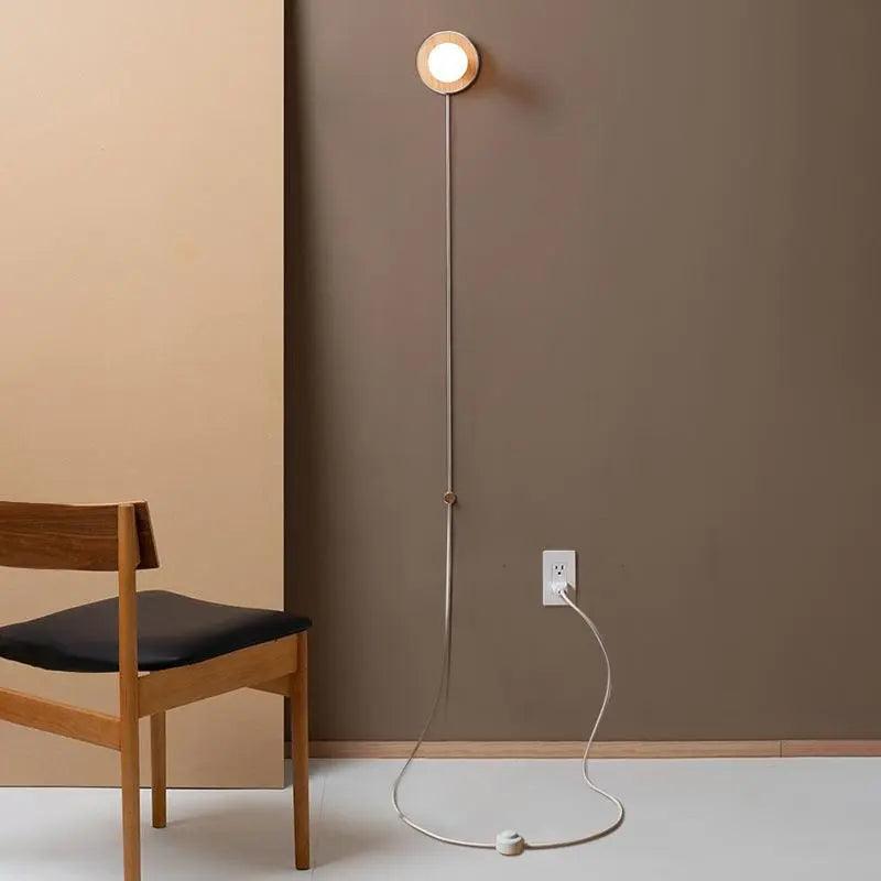 Wood Plug-In Wall Sconce by BO-HA