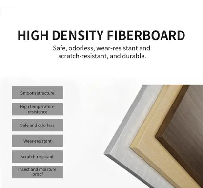 Stacked high density fiberboard panels in silver light wood and dark brown finishes for decorbites wooden plant stand shelf