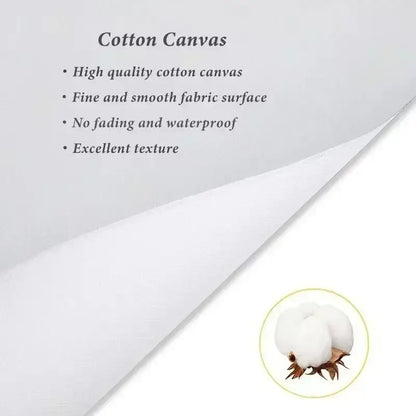 White cotton canvas with smooth surface waterproof and fade resistant for decorbites y2k rock style canvas posters
