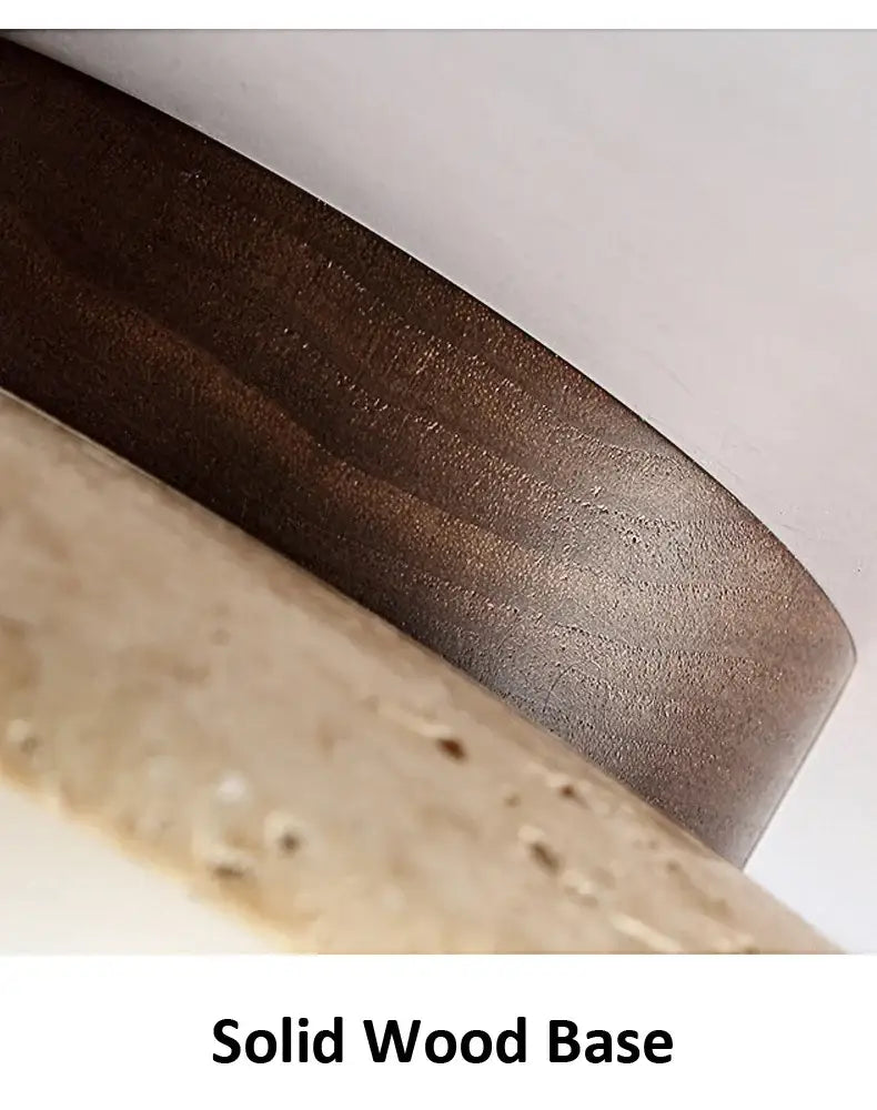 Dark brown wooden belt with polished finish and grain pattern complementing decorbites™ yellow marble ceiling light