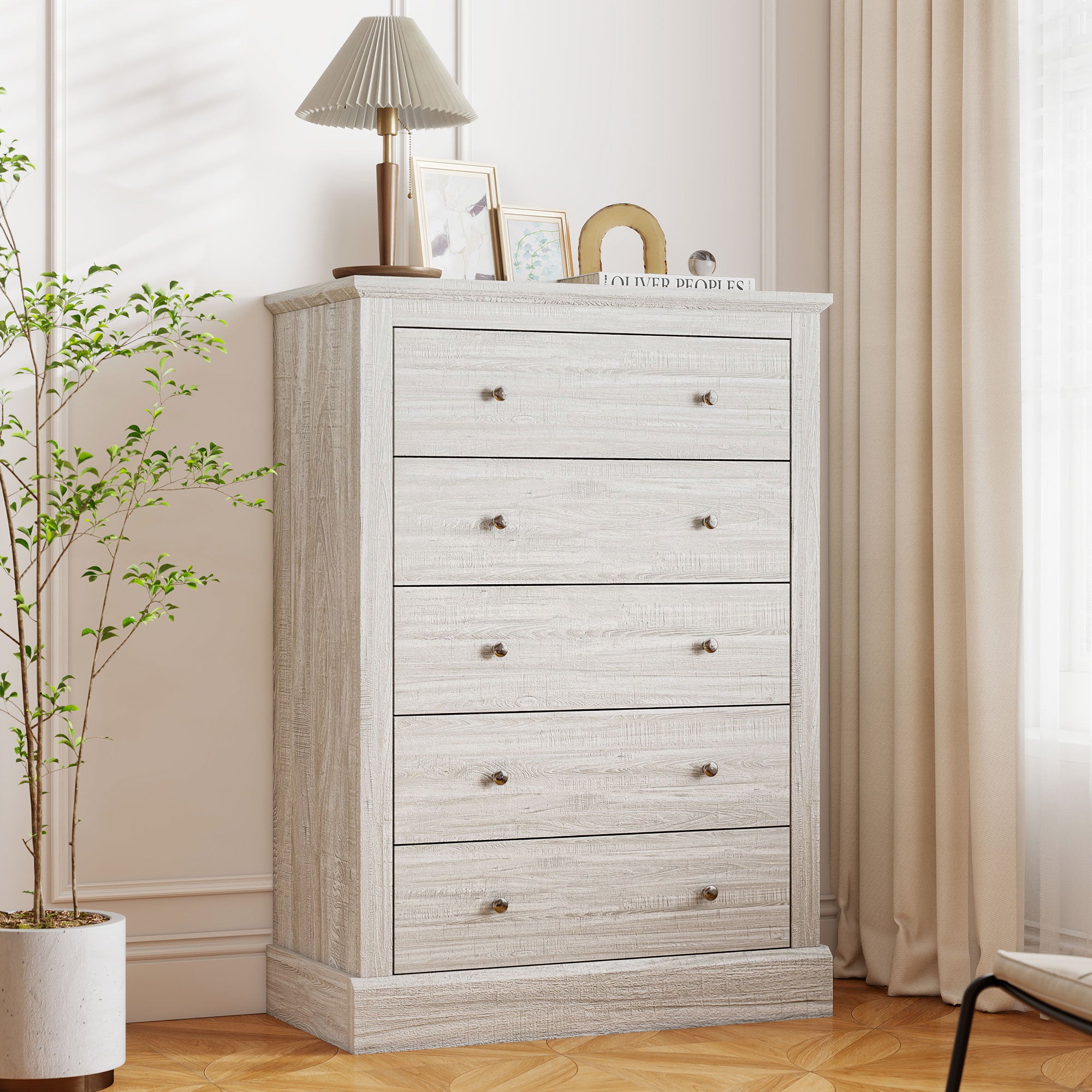Dirty Oak Wood Dresser