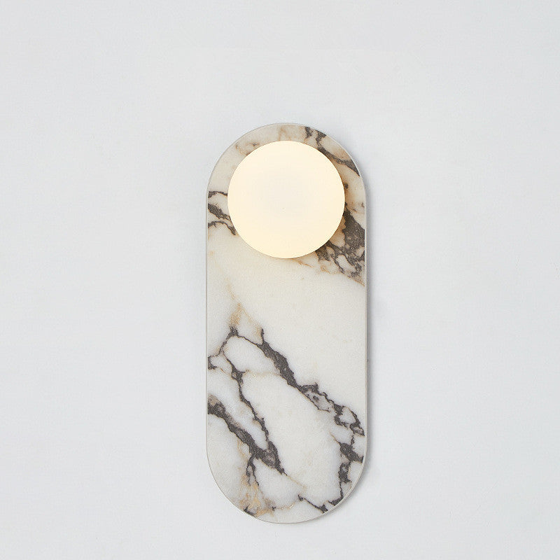 Bedside Hallway Living Room Bedroom Corridor Atmosphere Marble Wall Lamp