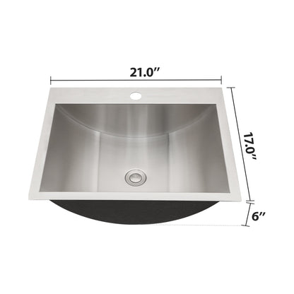 Brushed Nickel Stainless Steel Undermount Bathroom Sink With Pop-Up Drain, Easy To Clean, Durable, Noise-Reducing