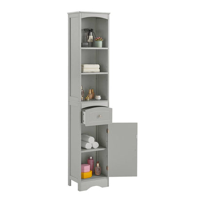 Tall Bathroom Cabinet Storage Cabinet With Drawer Adjustable Shelf