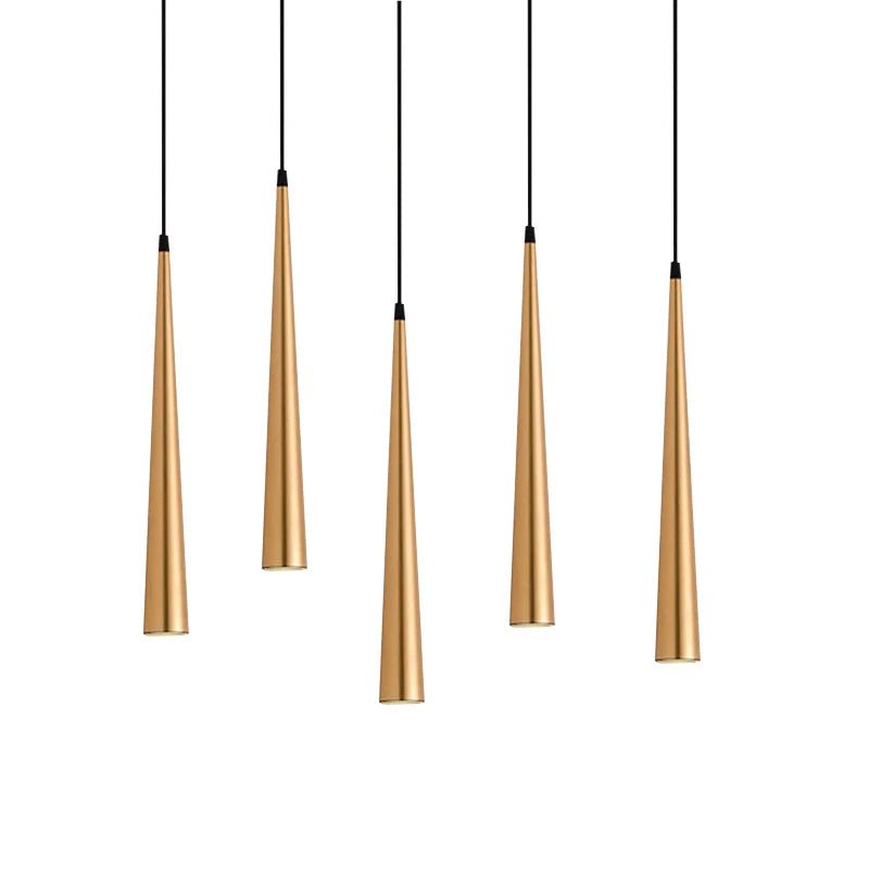 Dimmable Brushed Stainless Cone LED Pendant Light - Decorbites