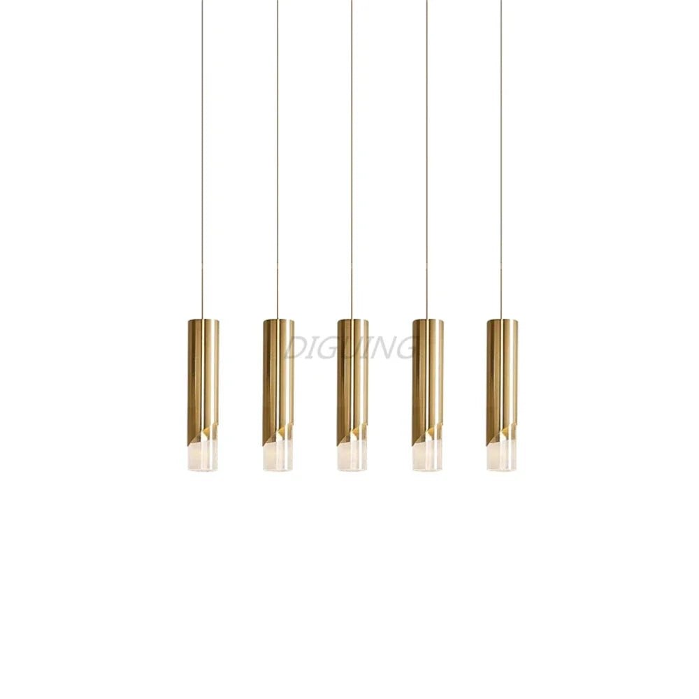 Dimmable Gold and Black Aluminum LED Pendant Light - Decorbites