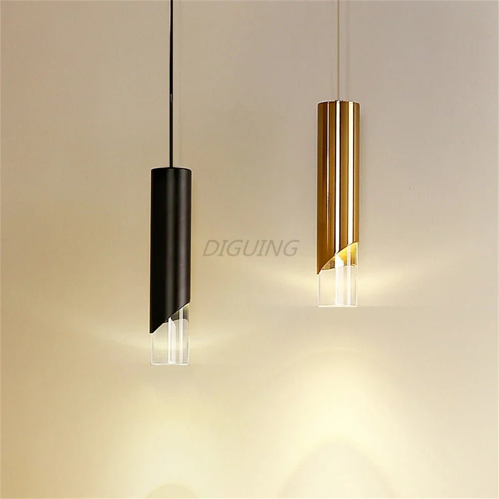 Dimmable Gold and Black Aluminum LED Pendant Light - Decorbites