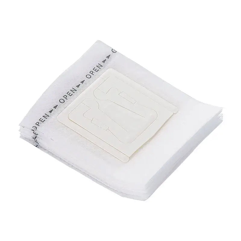 Disposable white paper coffee filter cup with molded plastic insert and open instructions for filter cup drip use