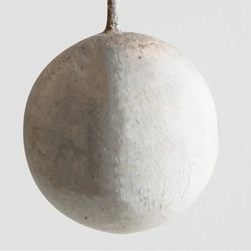 Matte white textured spherical ornament with rustic finish for decorbites crystal tassel wall lamp bedroom candle light