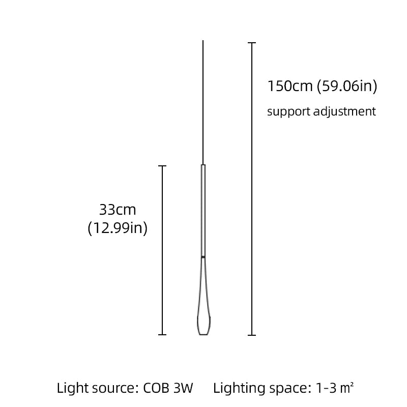 Droplet Aluminum Pendant Light With Remote Dimming - Decorbites