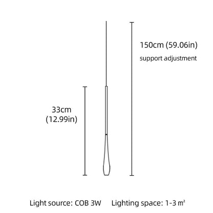 Droplet Aluminum Pendant Light With Remote Dimming - Decorbites