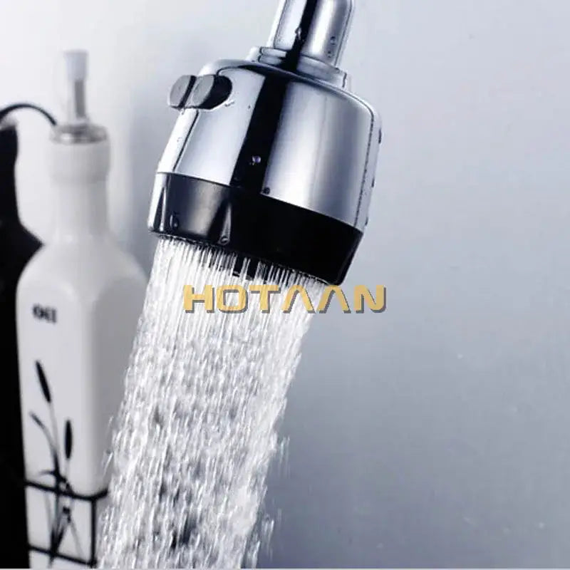 Chrome finished dual hole brass showerhead with black accent ring and adjustable spray settings by decorbites dual hole chrome