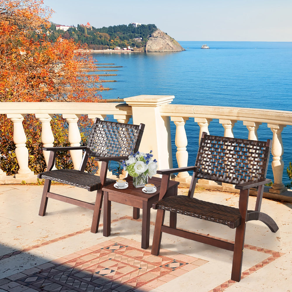 Wooden Patio Furniture Set Outdoor Relaxation