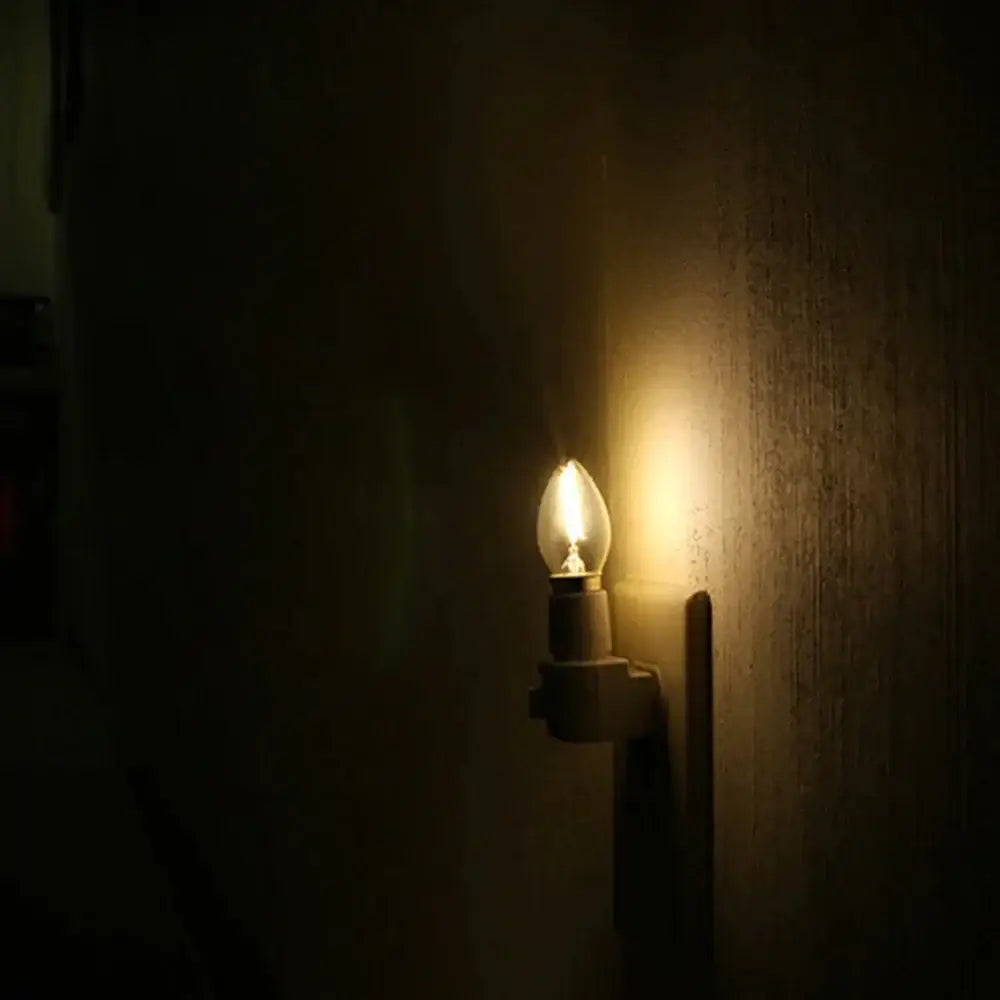 E14 clear glass dimmable led filament bulb dining room candle light