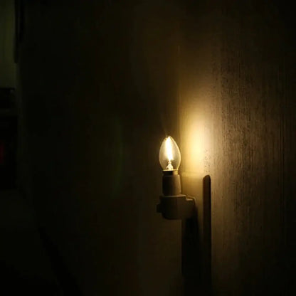 E14 clear glass dimmable led filament bulb dining room candle light