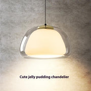 Cream Glass Chandelier