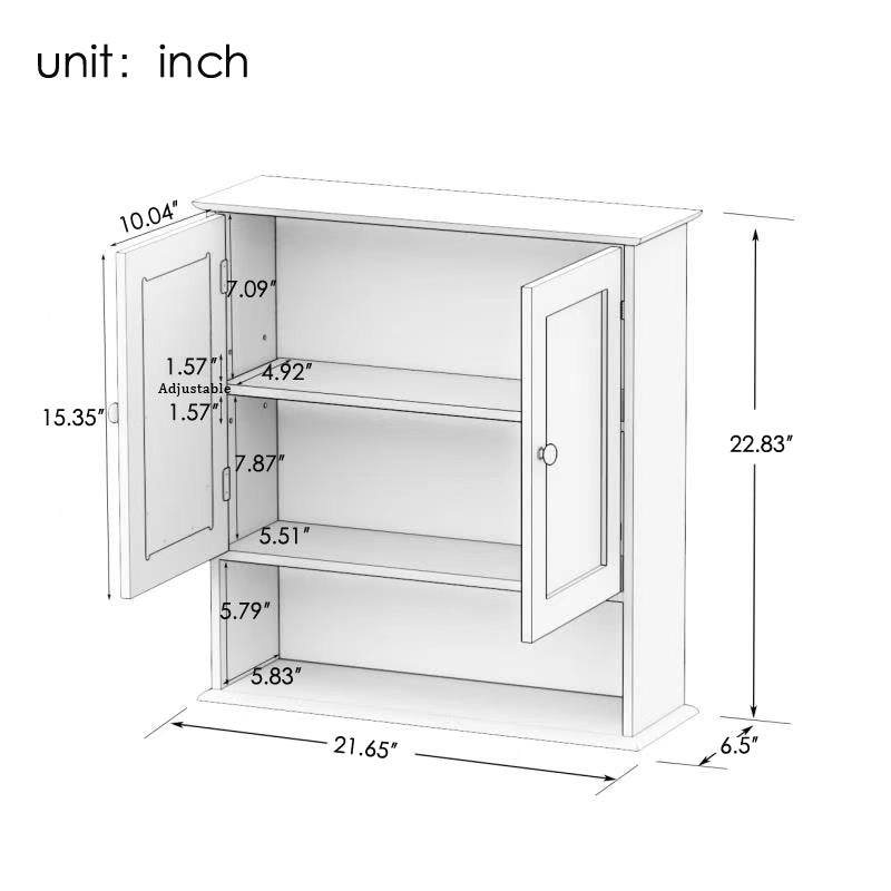 Mirror Door Storage Cabinet