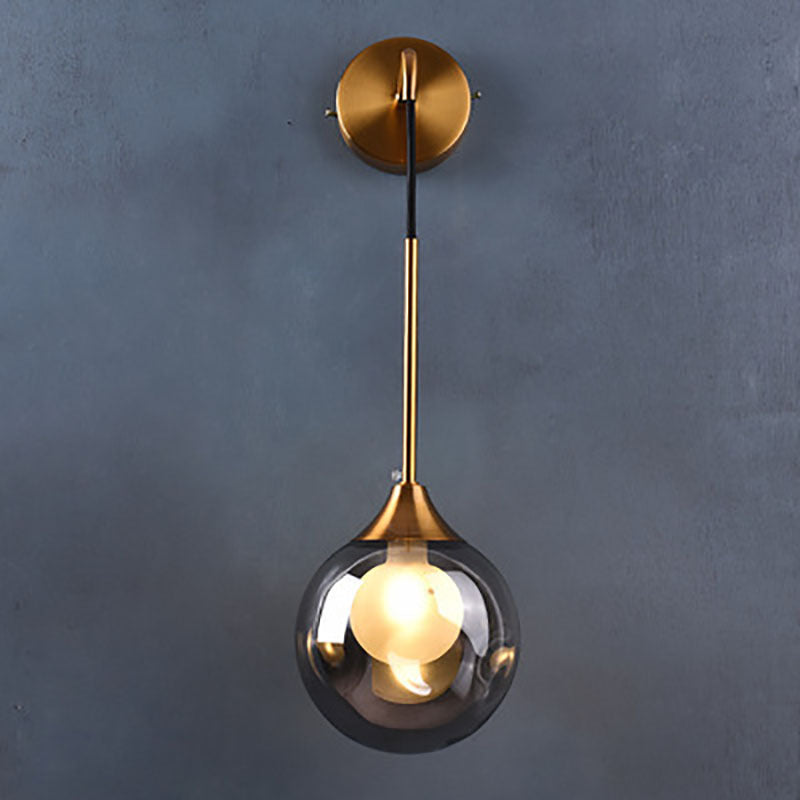 New Glass Wall Lamp For Bedroom Bedside Living Room Background Wall Aisle