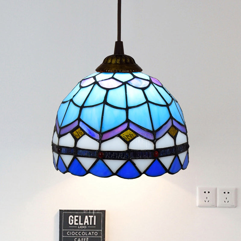 American Stained Glass Chandelier