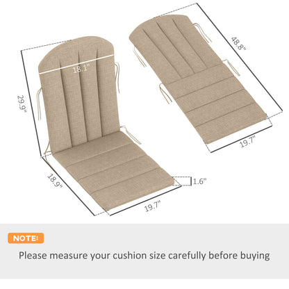 Set of 4 Outdoor Chair Cushions