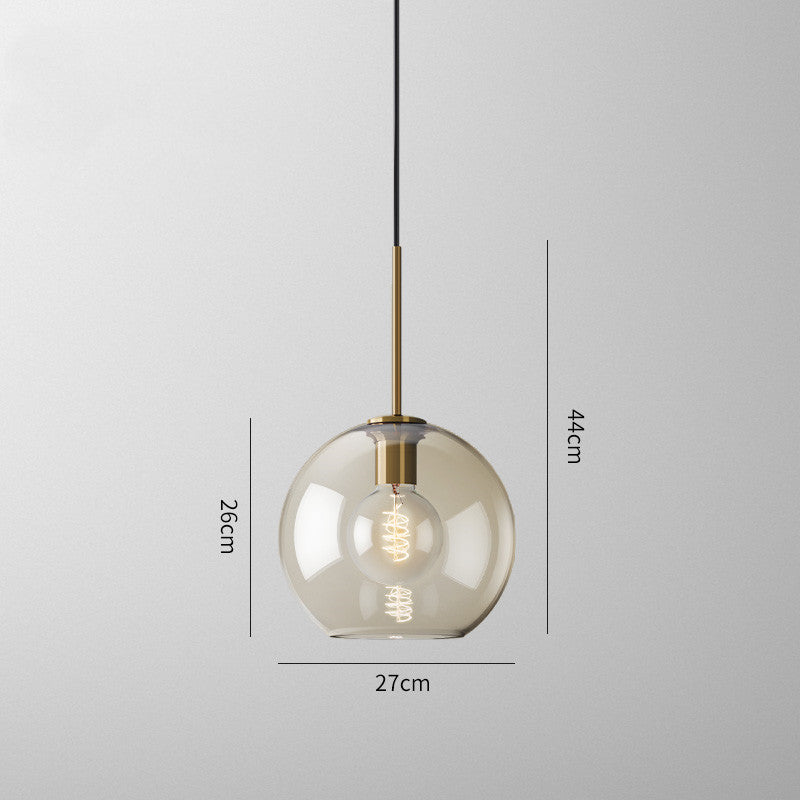Nordic Glass Iron Chandelier