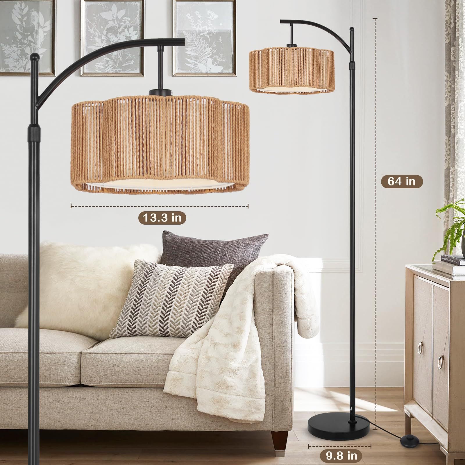 American Iron Floor Lamp
