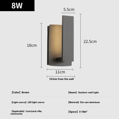 Waterproof Wall Lamp Outdoor Villa Balcony
