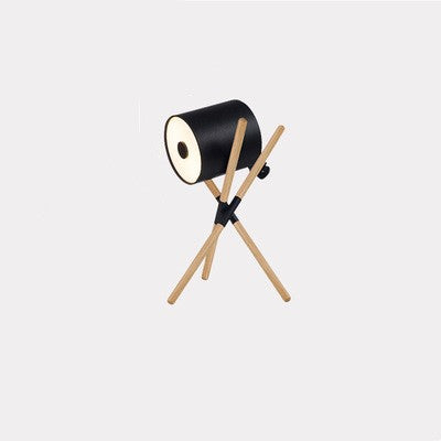 Wood Tripod Floor Lamp