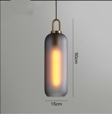 Glass Ball Chandelier 30cm Scrub Soot Finish