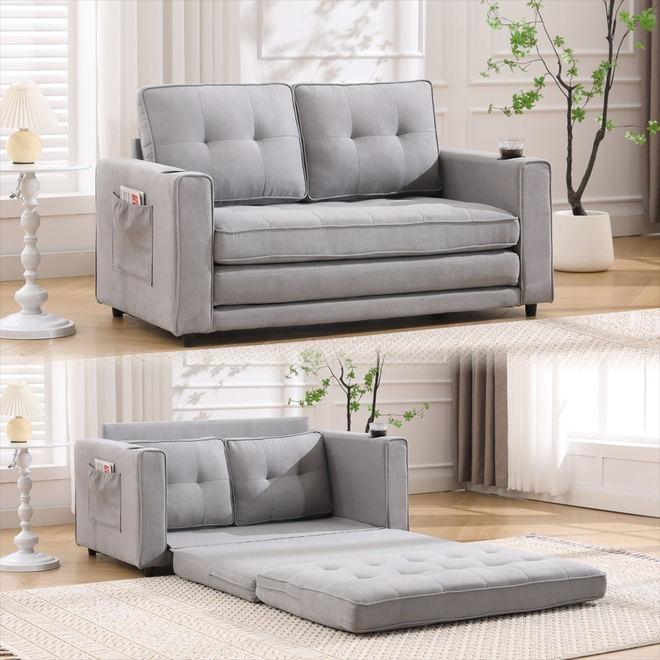 Modern Tufted Futon Sofa