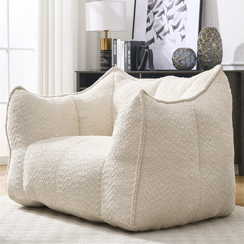 Boucle Bean Bag Chair