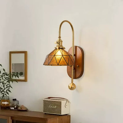 Brass Bedside Wall Lamp