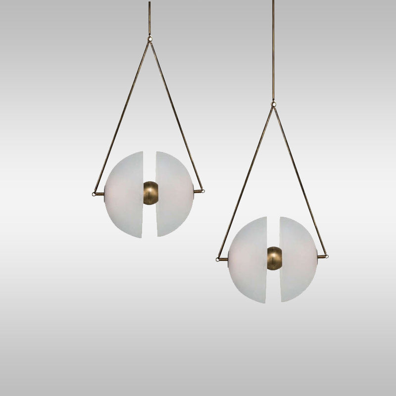 Post-modern Exhibition Hall Glass Window Chandelier