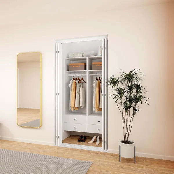 Wooden Drawer Closet System