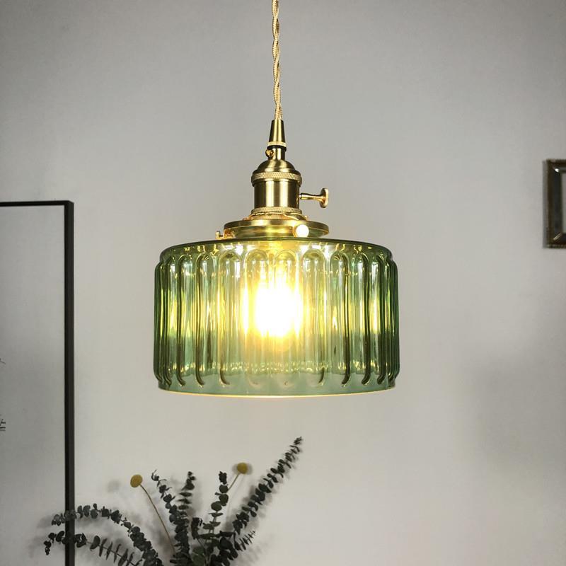 Brass Glass Chandelier Creative Personality B & B Restaurant Bedside Bar Counter Hallway Balcony Chandelier
