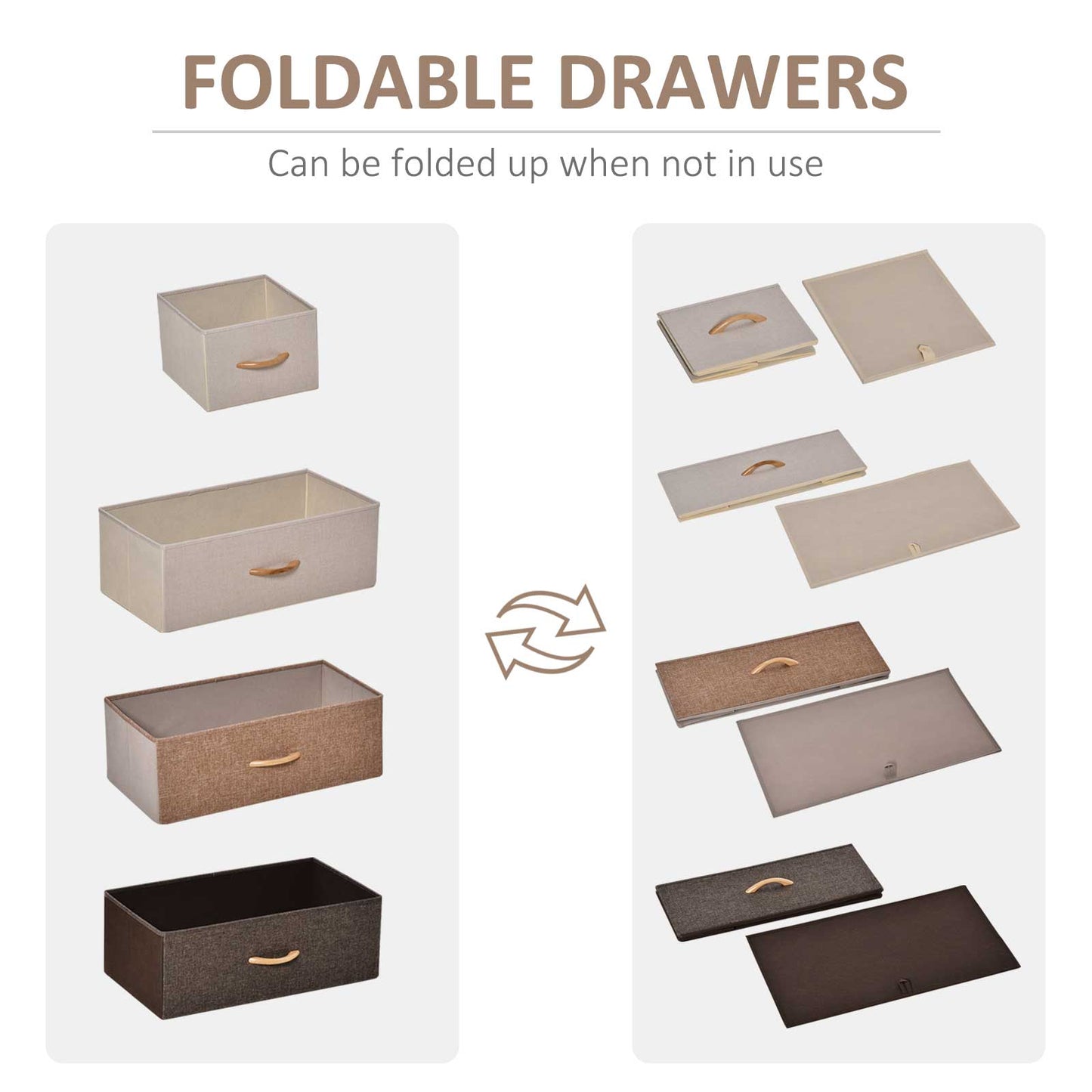 5-Drawer Dresser Tower Chest of Drawers Organizer with Frame