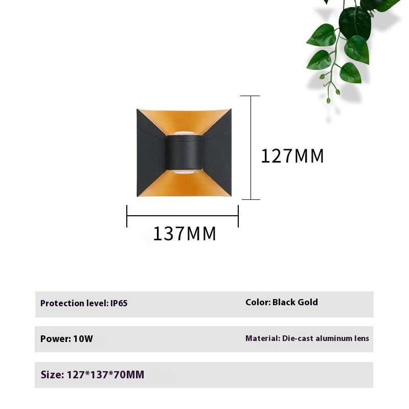 Bedroom LED Wall Lamp Balcony Aisle Exterior Wall Lamp