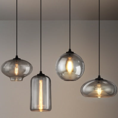 Nordic Creative Glass Chandelier Cafe