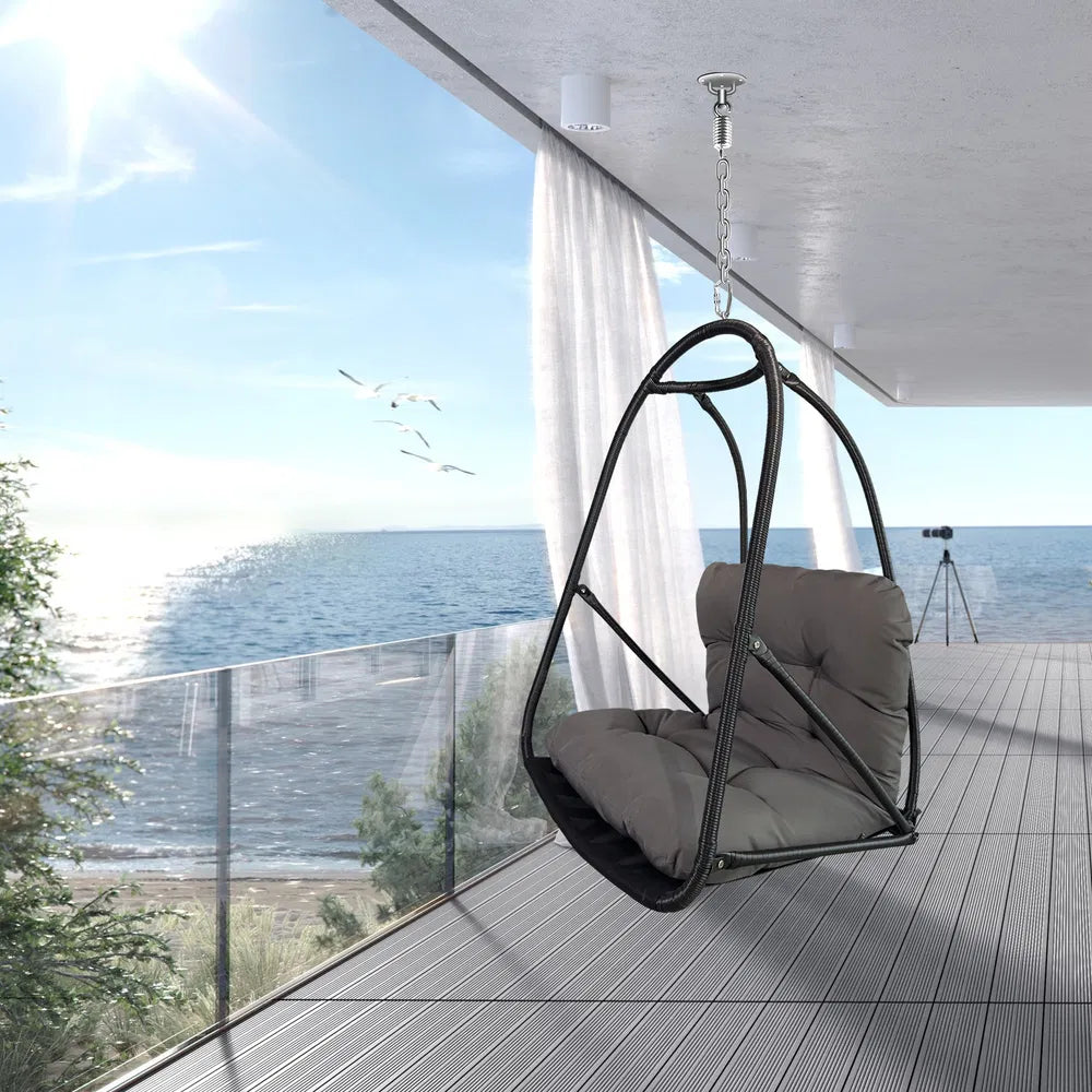 Foldable Egg Swing Chair With 300lb Capacity