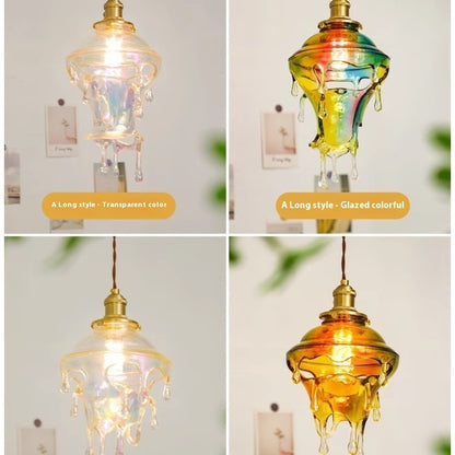 Melting Candle Water Drop Retro Restaurant Chandelier Personality Art