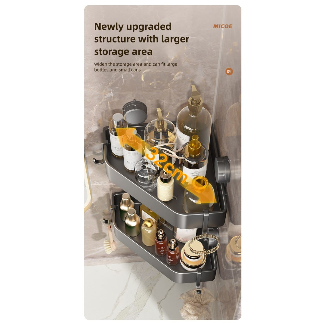 Suction Cup Bathroom Corner Bracket