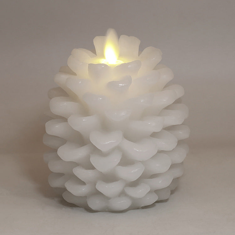 Christmas Pinecone Decoration Paraffin Real Wax Pinecone Candle Pinecone Pinecone Christmas Living Room Bedroom Light