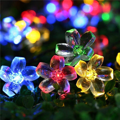 Solar Floor Outlet Cherry Blossom Street Lamp