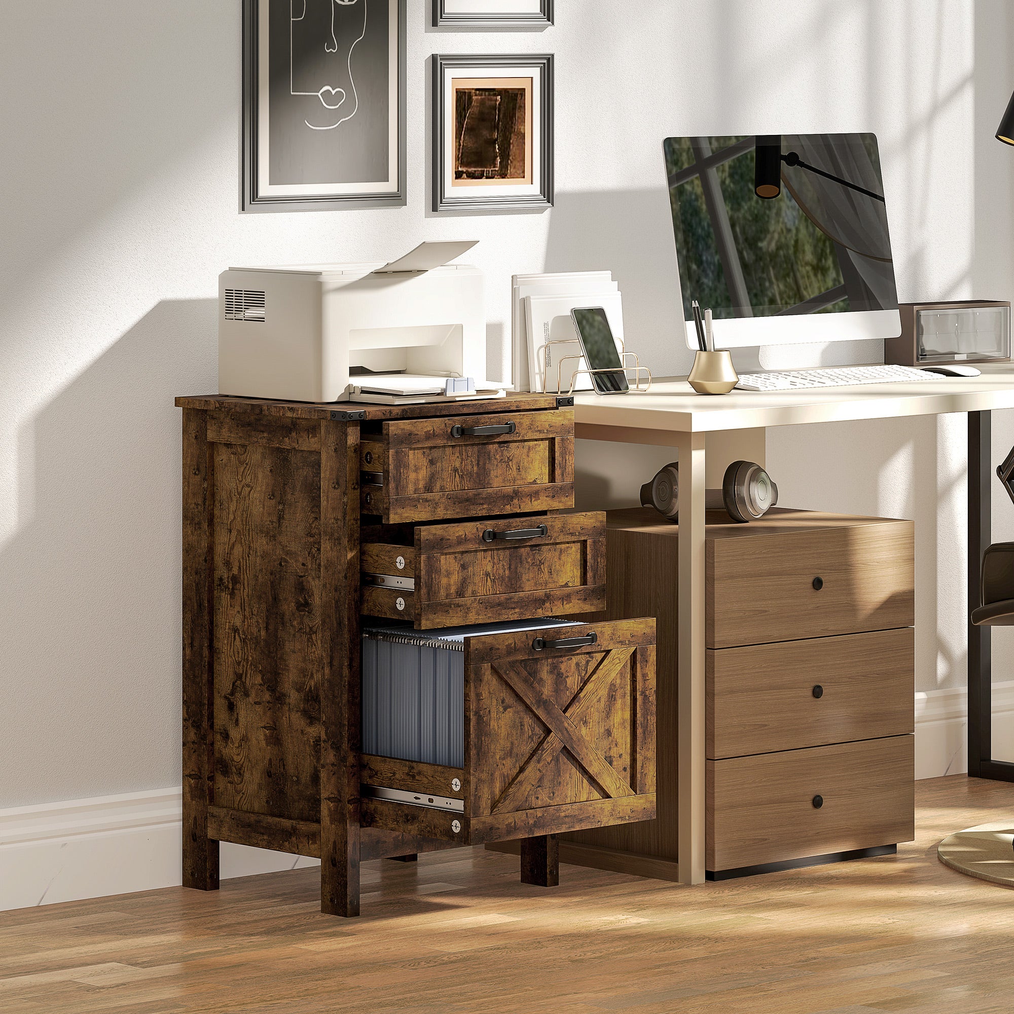 Rustic Farmhouse File Cabinet