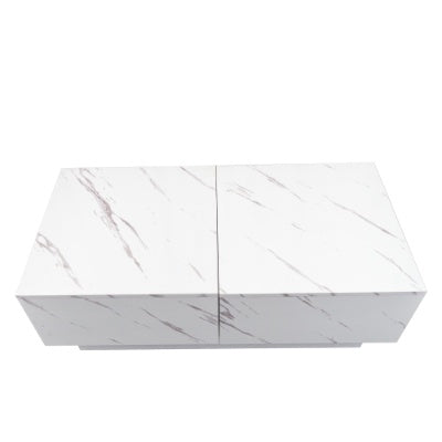 White Sliding Coffee Table